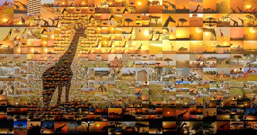 Mosaico urbano creado por Charis Tsevis con más de cien fotografías