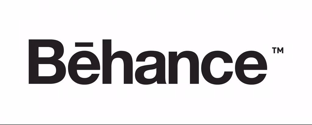Logotipo de Behance en fondo neutro