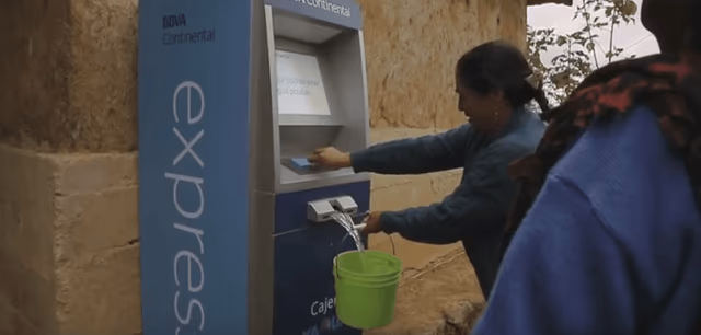 cajero agua bbva