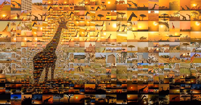 Mosaico urbano creado por Charis Tsevis con más de cien fotografías