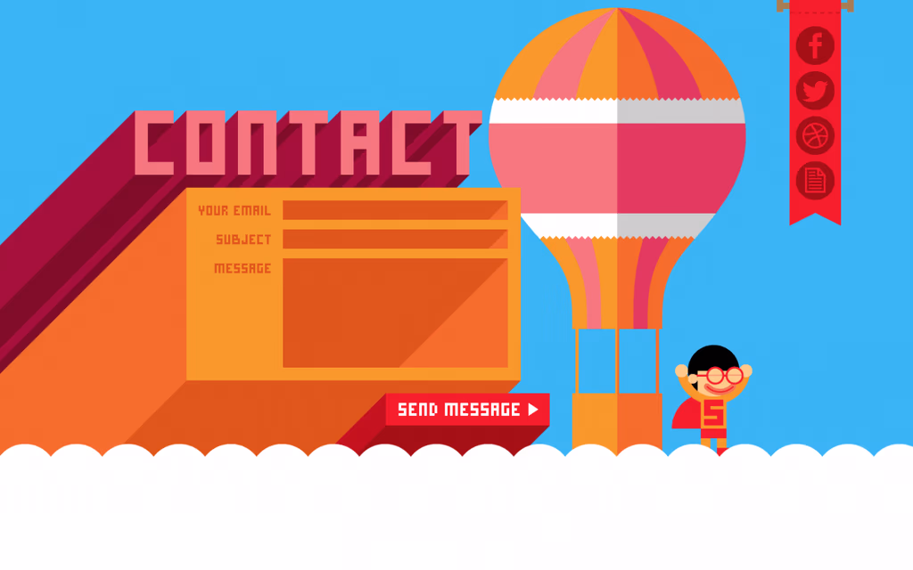 diseño gráfico currículo Robby Leonardi