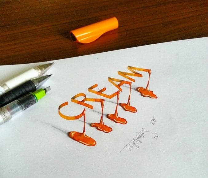 Nueva Caligrafía 3D por Tolga Girgin