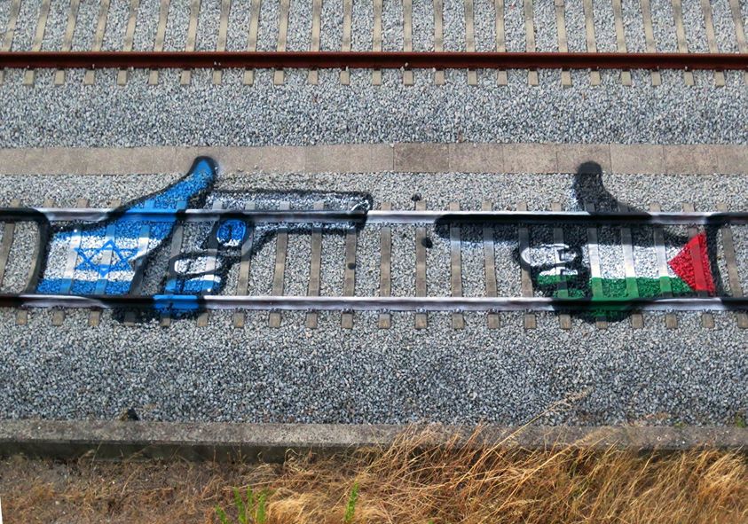 Street Art en vías de tren