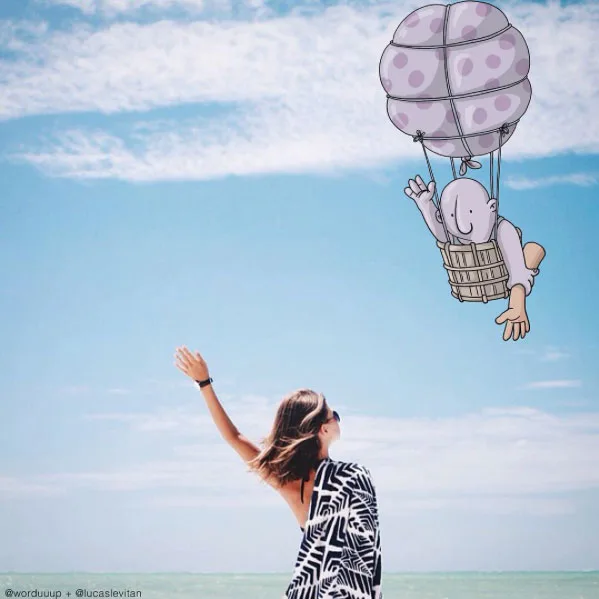 imagen destacada del post Lucas Levitan: Fotografías ilustradas creando historias con humor