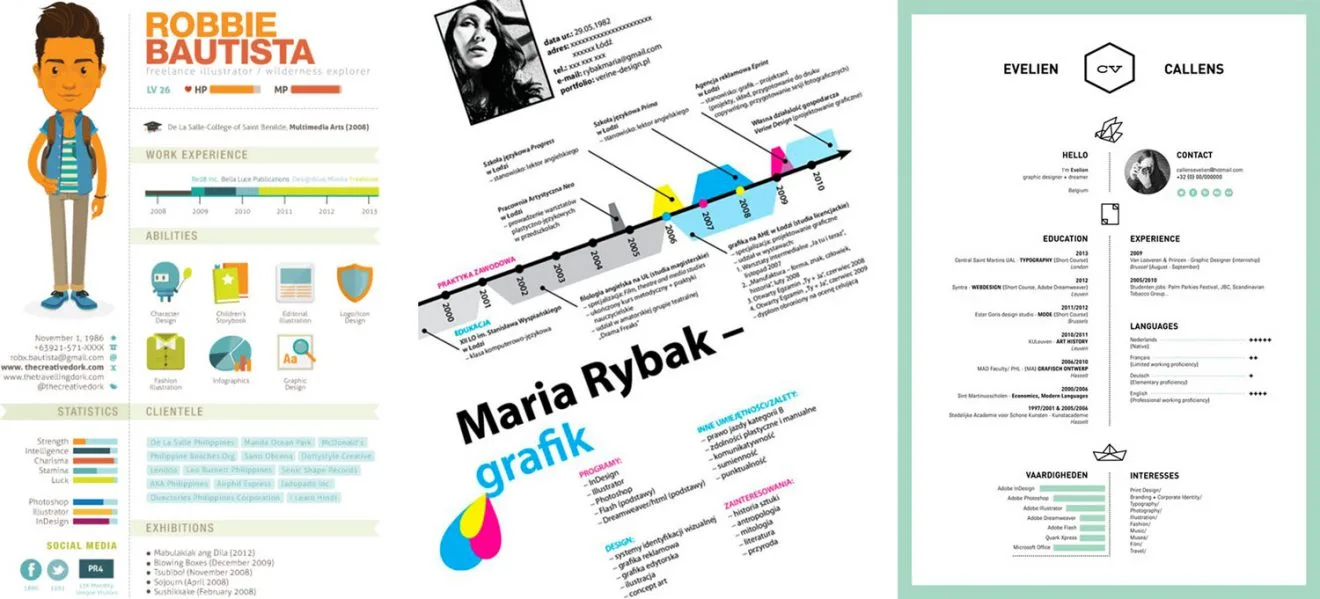 diseño gráfico currículo diseñador