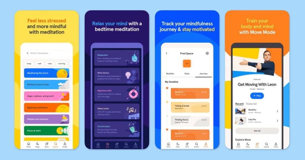 Ejemplo Gamificación Headspace