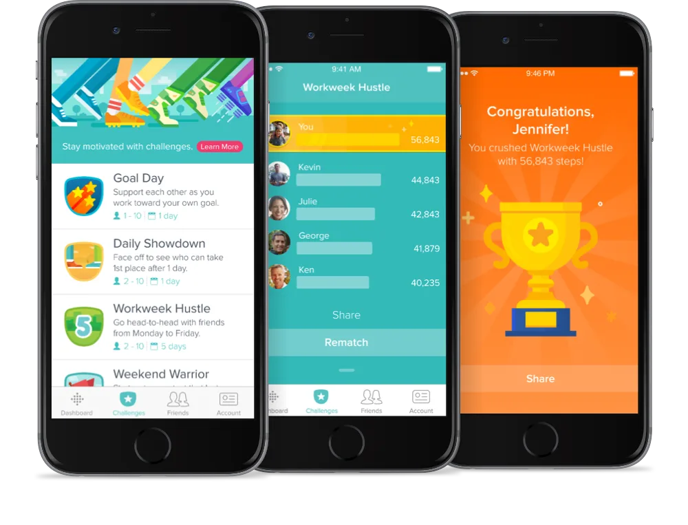 Ejemplo Gamificación Fitbit