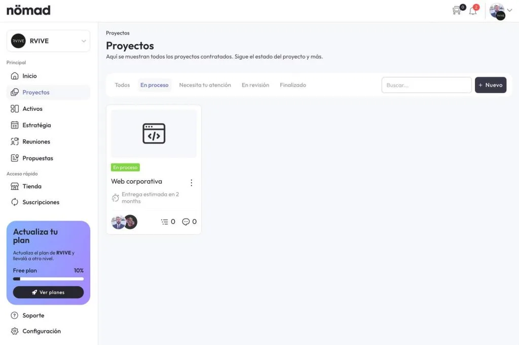 Pantallazo de la aplicación